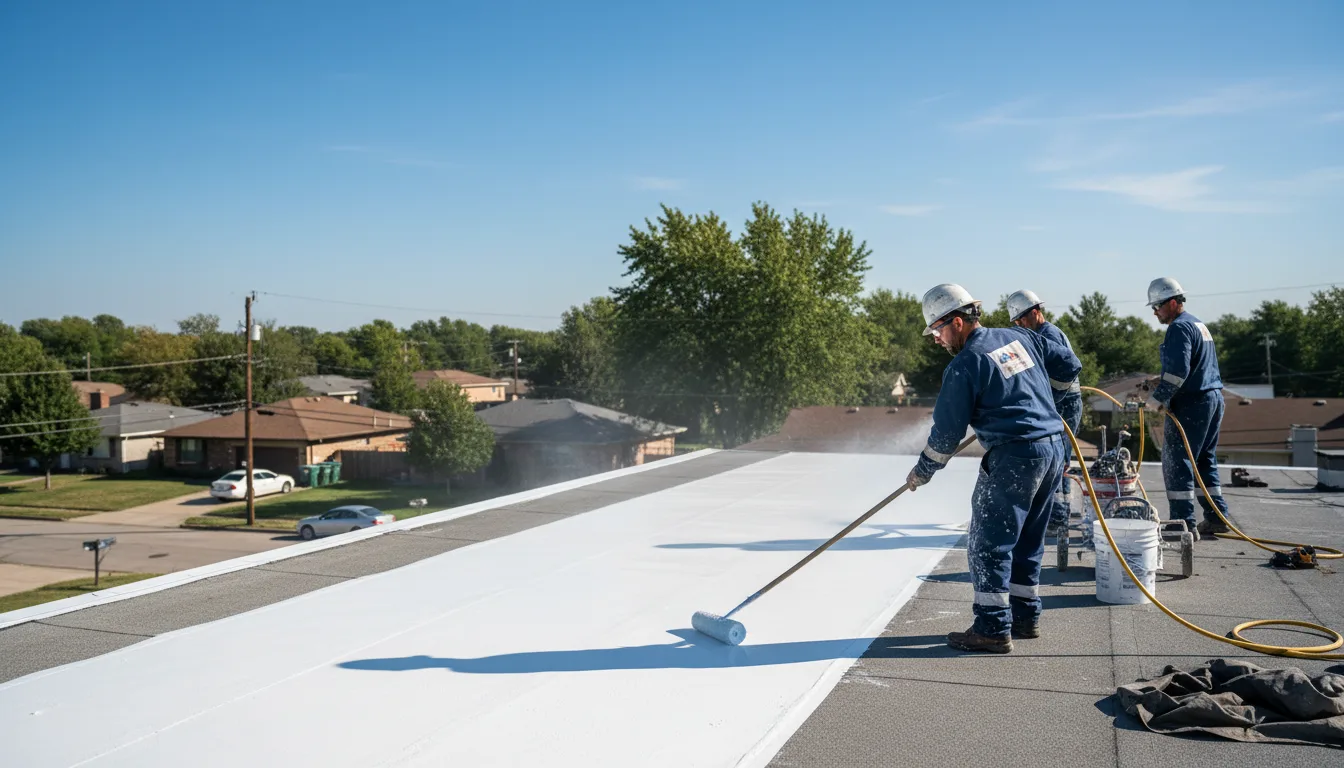 Commercial roof coating in Dale, WI near me